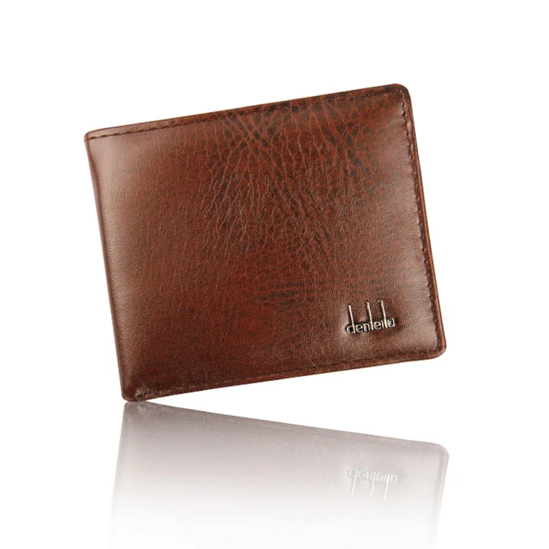 

Men Business Bifold Wallet Men's PU Leather Credit ID Card Holder Case Solid Purse Pockets Bags carteira portfel cartera hombre