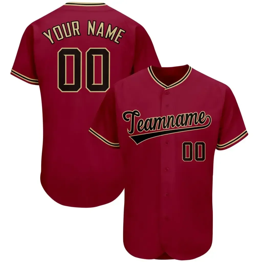 Фото Custom Baseball Jersey Team Name/Number Print Mesh Washable Breathable Soft Full Button Sportswear for Men/Lady/Kids Big size №3