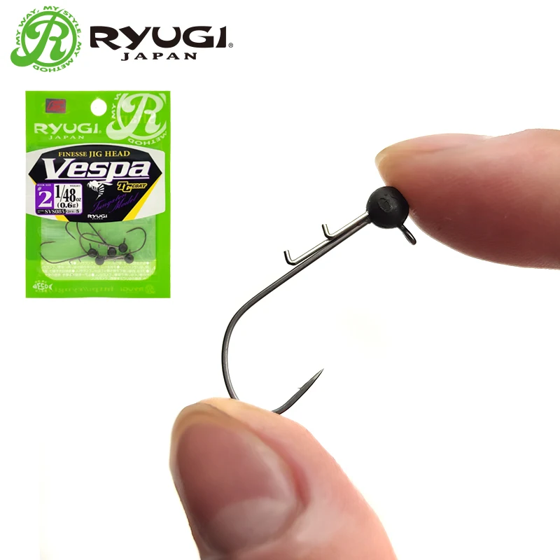 Ryugi Tungsten Resin Jig Head Finesse Fishing Hook Jig Hook For Fishing Lure Jighead Hooks Fishing Tackle Accessories Soft Lure