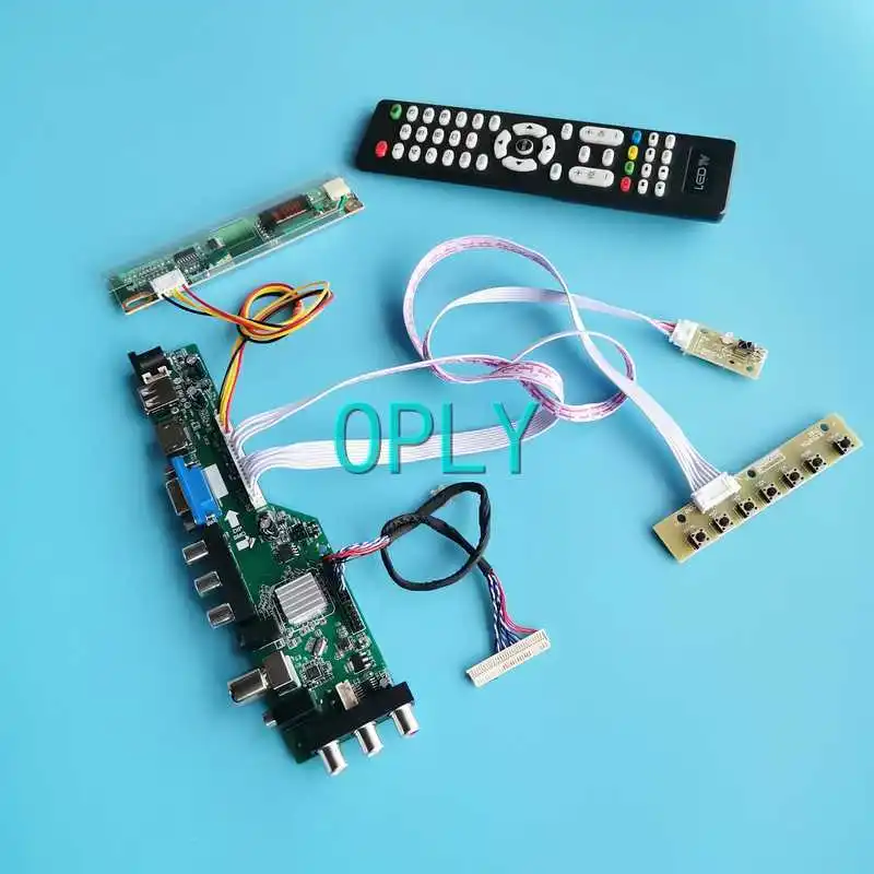 

DVB 3663 Digital Controller Board Fit LTN133AT01 LTN133W1 1-CCFL 30Pin LVDS USB VGA AV RF HDMI-Compatible DIY Kit 1280*800 13.3"