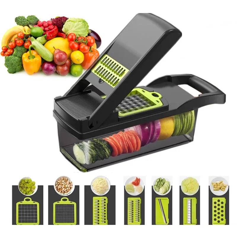 

Vegetable Cutter Peeler Manual Fruit Slicer Grater Supplies Potato Carrot Shredders Chopper Drain Basket For Kitchen Accessories