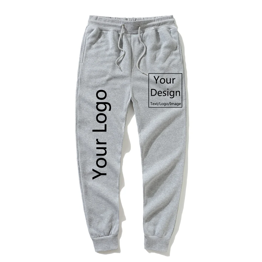 Customized Sweat Pants Men's  Print Your Own Design Custom Personalized Sweatpants Male Elastic Waist Jogger Dropshipping images - 6