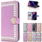 Блестящий чехол-бумажник для Samsung Galaxy Note 20 Ultra 10 9 8 A12 A31 A41 A11 A10 A20 A02 S E A30 A40 A50 A70 A5 A6 A7 J6 2018