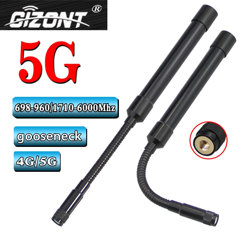 5G all-band omnidirectional high-gain goose tube FRP antenna 698-960/ 1710-6000mhz SMA -J  SMA  male head
