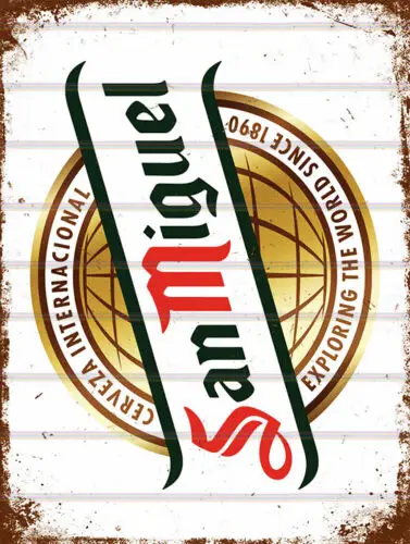 Сан-Мигель Ретро винтажный металлический знак мужская пещера