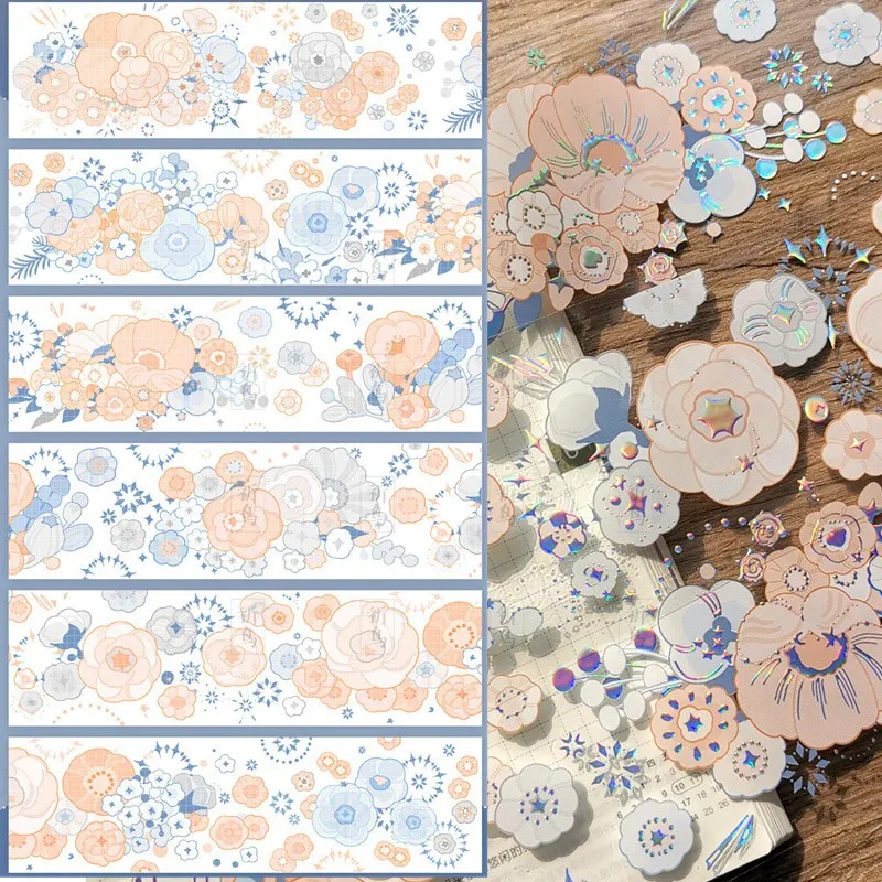 

1 Loop Cherry Snow CelloM Cm Laser Silver Pet Paper washi Tape