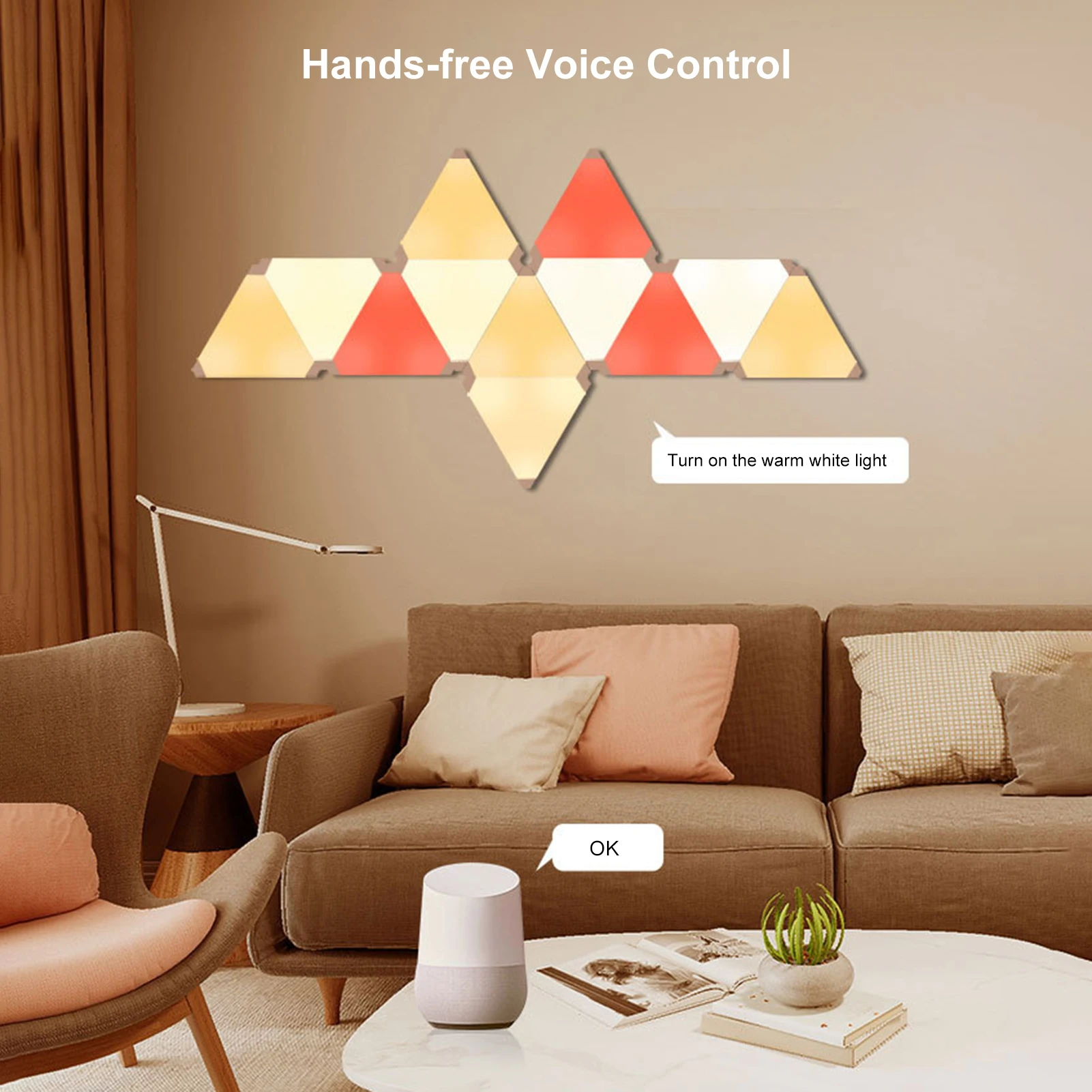 

6PCS/Set BT Wirelessly LEDs Wall Lamp RGB Light Music Sync Restaurant Cafe Shop Aisle Corridor Yard Dimmbale Light App Control
