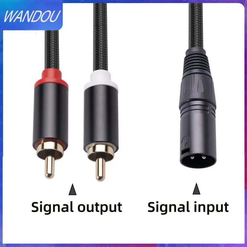 

Male To 2 Xlr 3 Pin Male High-fidelity Transmission Male To 2 Xlr 3 Pin Male Audio Rca Cable For Microphone Female Audio Cable