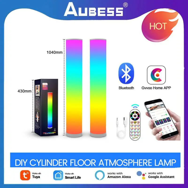 

Aubess Tuya Wifi LED Smart Light Bars RGB Sound Control Pickup Rhythm Light APP Music Atmosphere Stage Lamp For PC TV Room Decor