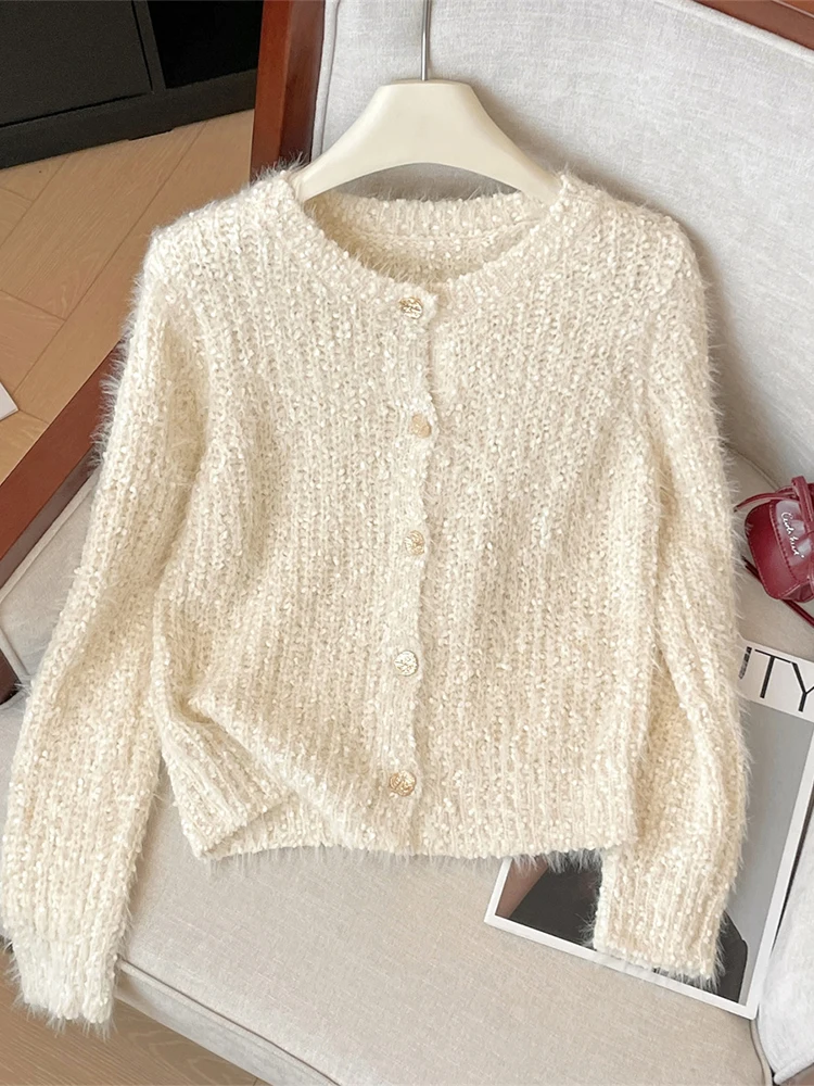 Женский рождественский красный кардиган кашемировый свитер Harajuku корейский с