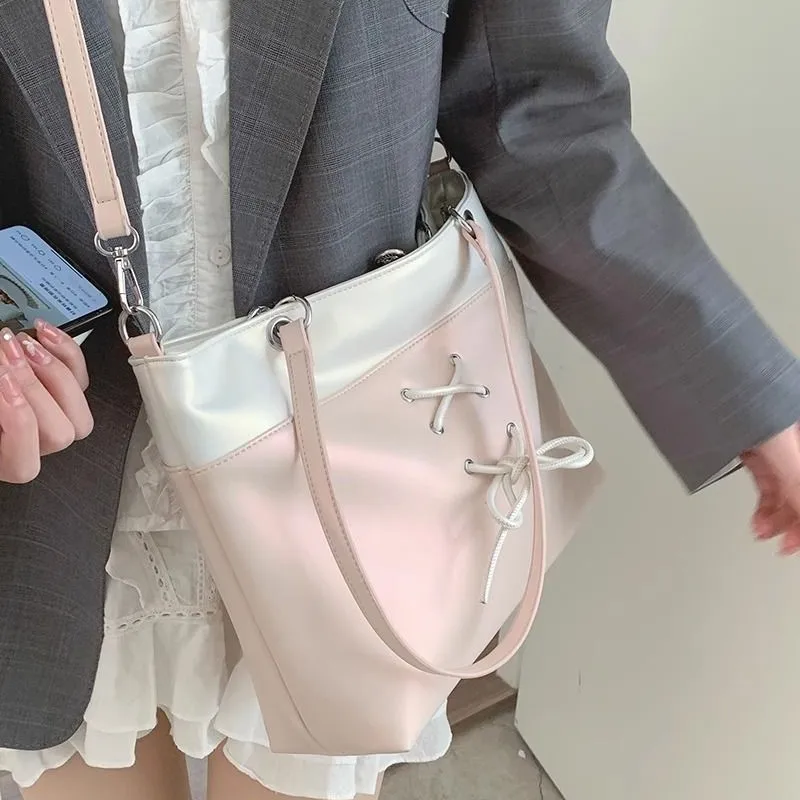 Милая женская сумка JIAERDI с бантом Y2k новинка 2024 шикарные повседневные Наплечные