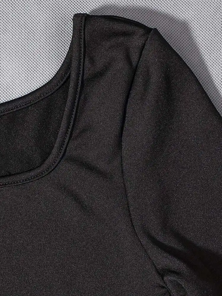 Женские комбинезоны с коротким рукавом однотонные облегающие модные спортивные