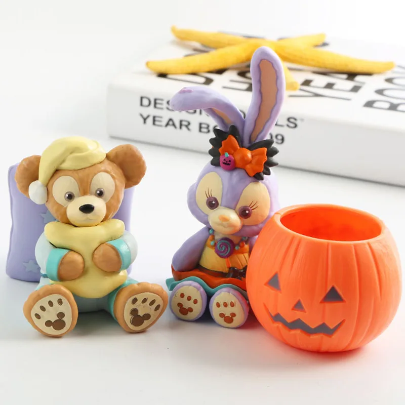 Хэллоуин Стелла Кролик Тыква Пижама Даффи Медведь ПВХ Статуя Фигурка Стол