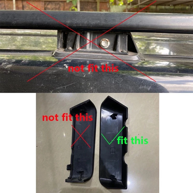 Car Roof Rack Rail Middle Trim Cover Bar End Shell For Toyota Land Cruiser Prado FJ120 2003-2009 |