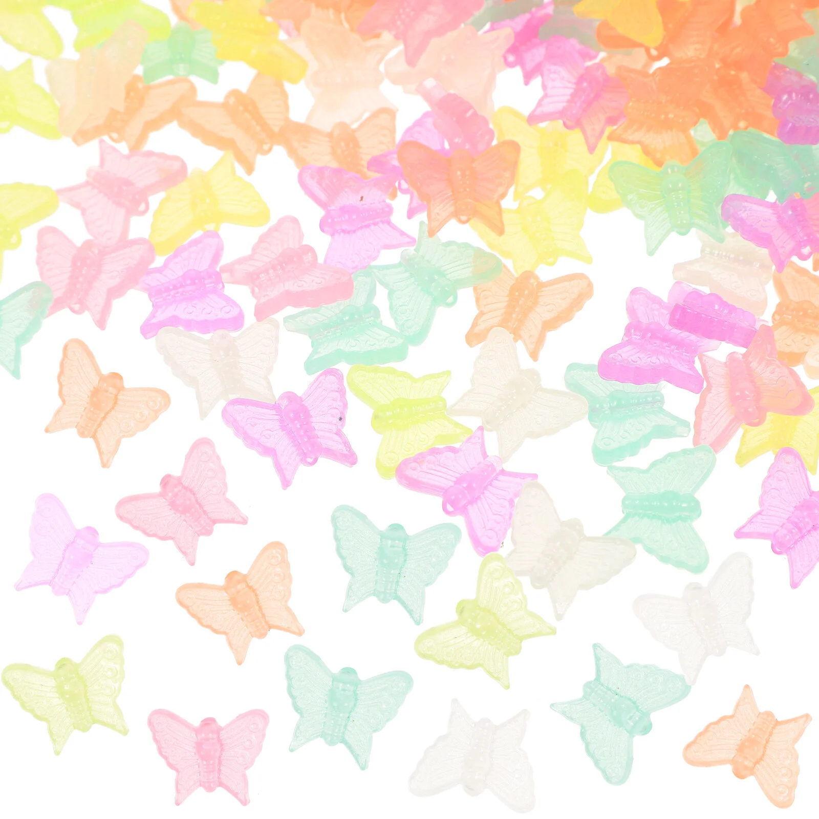 

Luminous Butterfly DIY Jewelry Loose Beads Acrylic Crafts Charms Design Bracelet Supplies