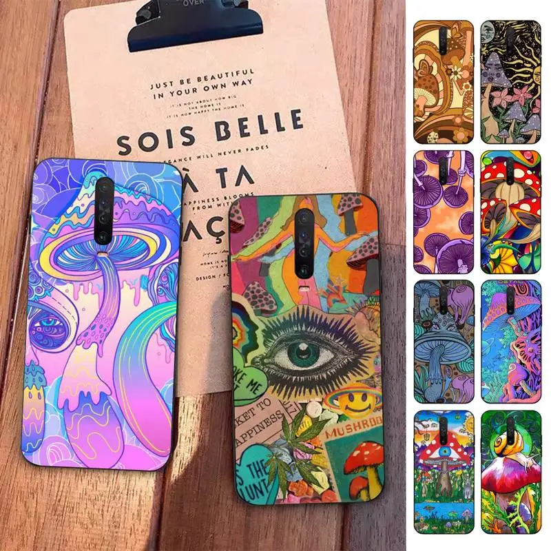 

Trippy Psychedelic Mushrooms Phone Case For Redmi 5 6 7 8 9 10 plus pro 6 7 8 9 A GO K20 K30 K40 pro plus F3 Fundas