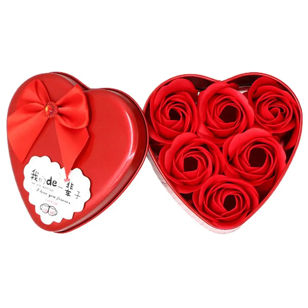 Подарочная коробка с цветочным мылом приятный запах романтическое