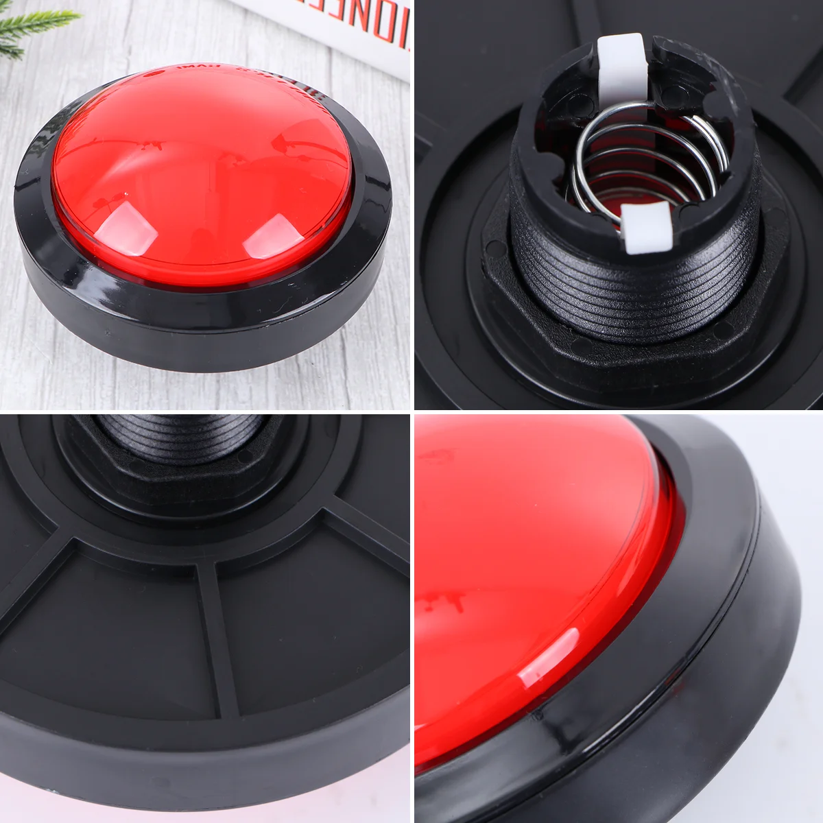 

Sound Button Kidcraft Playset Big Buttons Digital Responder Funny Gift for Party Games Tools ( Red )
