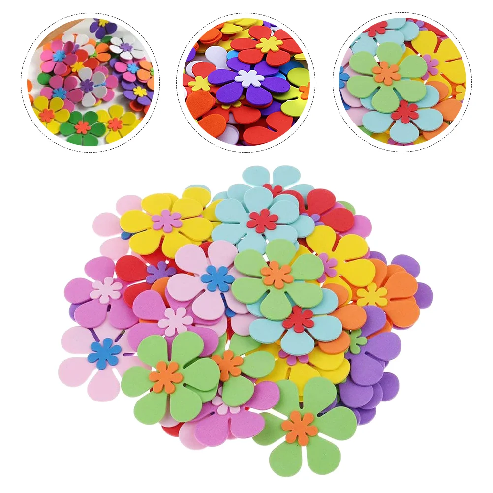 

Flower Foam Flowers Diy Wall Stickers Adhesive Self Decors Sticker Decoration Crafts Ornaments Embellishments Peel Craft Shapes