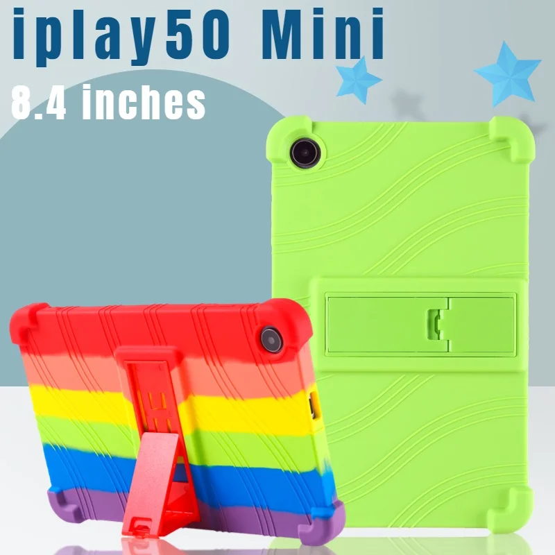 

Soft Silicon Case For Alldocube iPlay50min 8.4 inch Tablet Cover Rotation Full Body Protective Stand Protect Shell