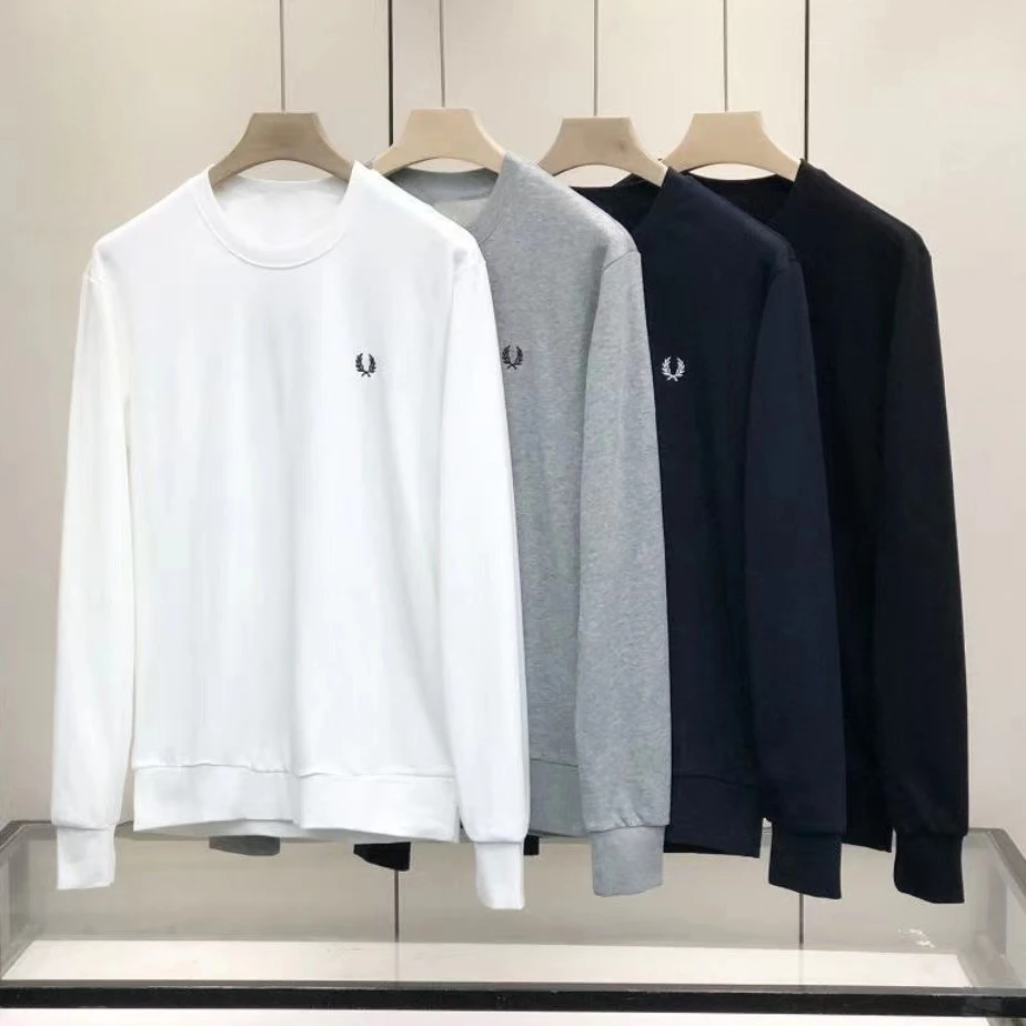 

2023 Cotton Crew Neck Ear of Wheat Laurel Pullover Sweater For Men Women Loose Casual Plush Top Clothing Keep Warm Sweatshirt