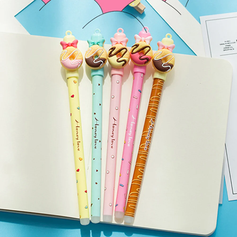 

12Pcs Ballpoint Pens Erasable Blue Cartoon Stationery Ball Pens Roller Pens for School