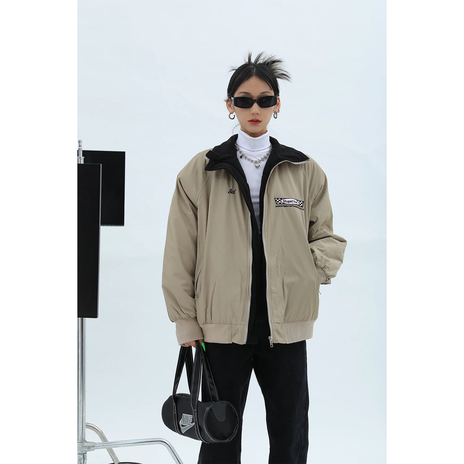 

Jackets Women Vintage Stylish Harajuku Casual Feminino Clothing Simple BF Style Streetwear Korean Couple Ins Loose Design Mujer