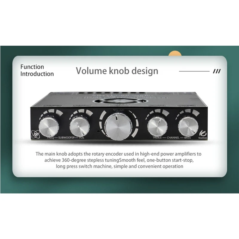 

Bluetooth-compatible Amplifier Board 2.1 Channel AMP Module with Dual TPA3251D2 Chip Blue-tooth AUX & USB Inputs Durable
