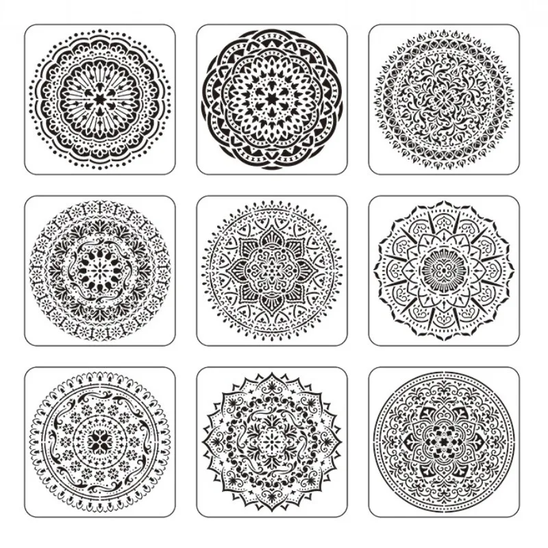 

XL mandala wall stencil large patterns for painting inkjet plastic stencil furniture tile floor wallpaper DIY airbrush stencil