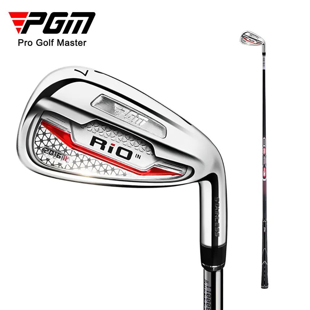

PGM Upgraded Golf Club Men's No. 7 Club Rio Ⅱ Generation Stainless Steel Carbon Club Head Practice Club 37 Inches Rubber Grip