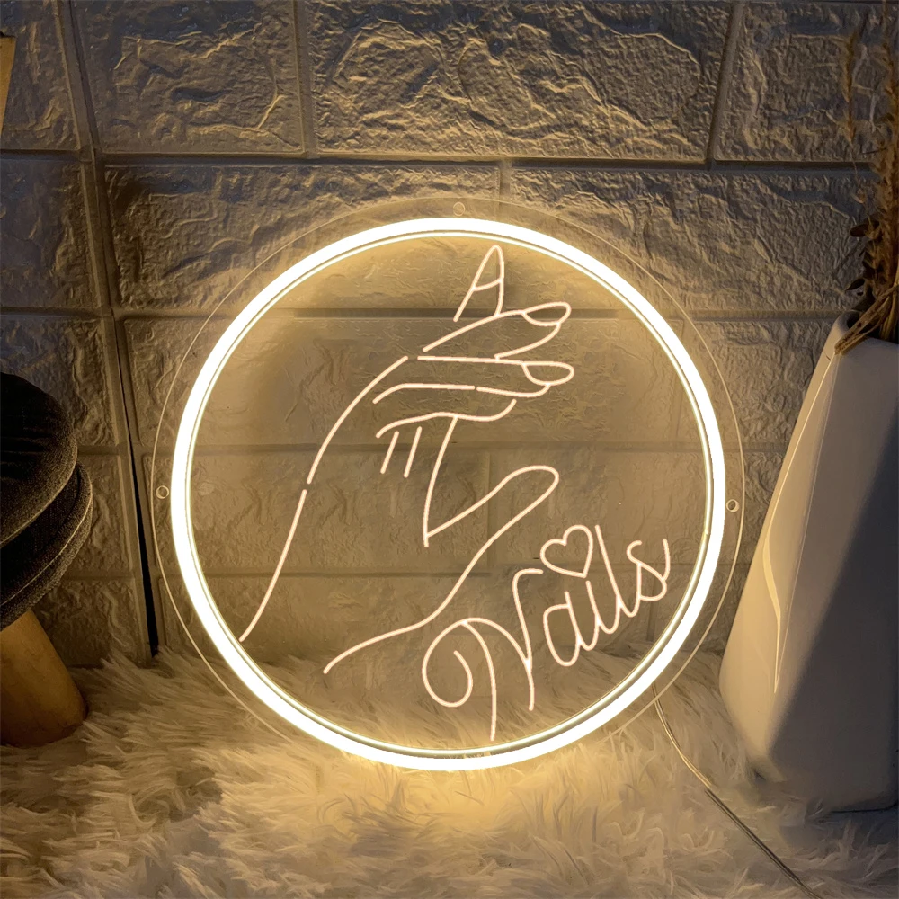 Beauty Shop Home Woman Girls Room Decor Wall Decoration 3d Carving Sign Led Luminous Signs Christmas Gift