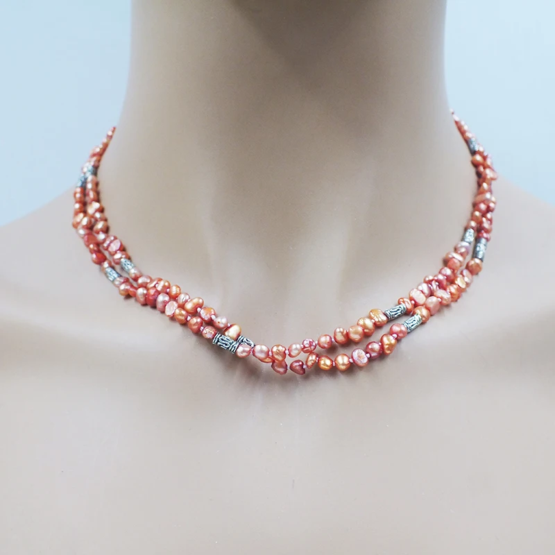 

Изысканный/красивый/редкий. Ожерелье из натурального барочного жемчуга 3 мм. Классическое ювелирное изделие для девушек диагональю 18 дюймов