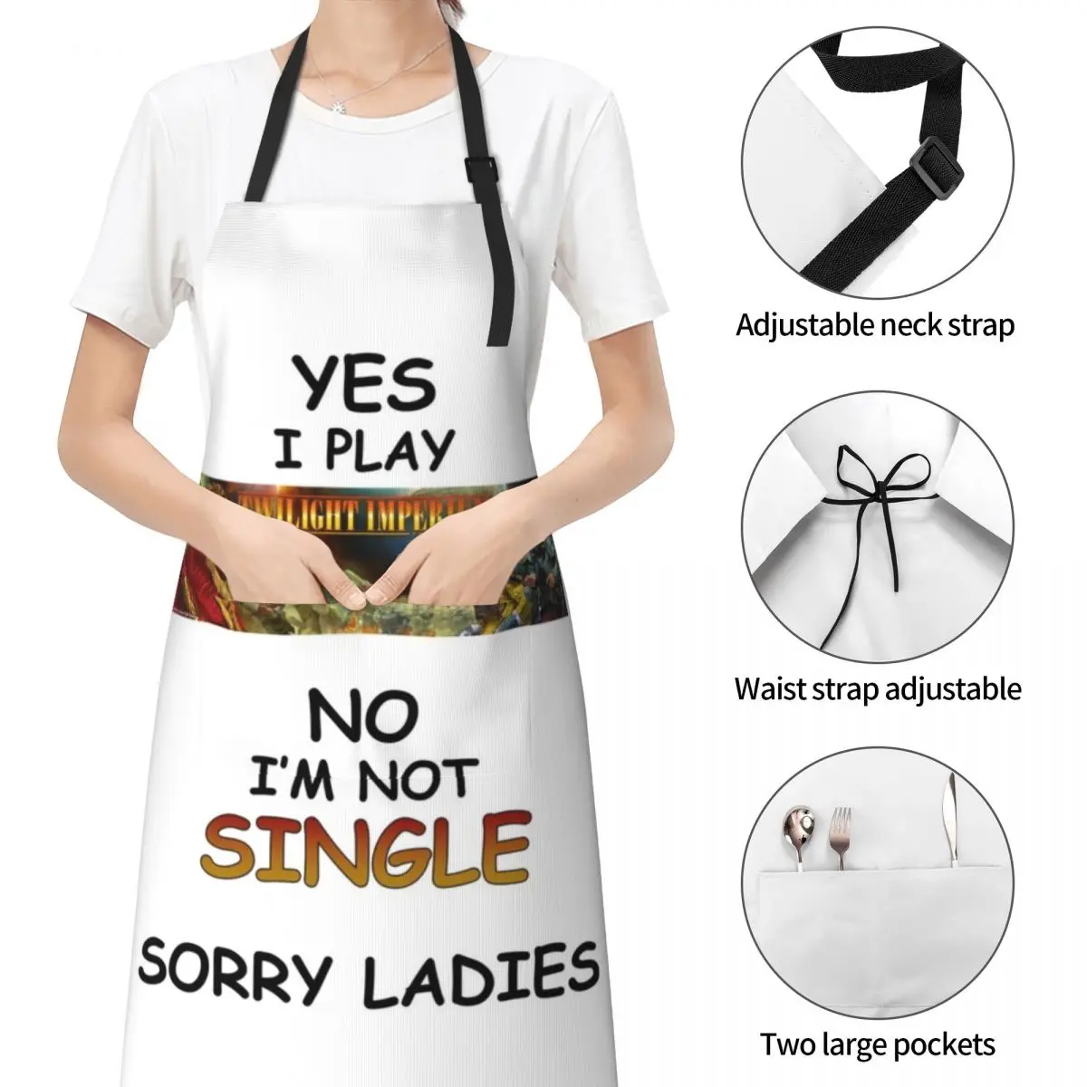 Да я играю непромокаемый фартук для парикмахера Кухонный Фартук женщин