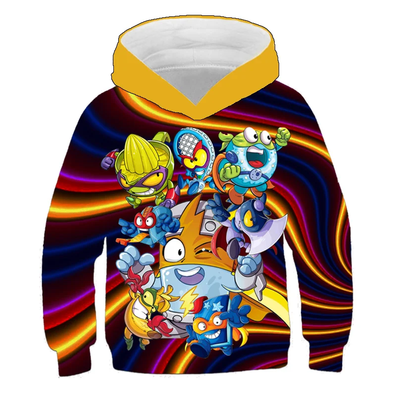 

Super Zings Hoodie Kids Cute 3D Cartoon Sweatshirt Boy Girl Superzings Pullover New Children Harajuku Autumn Winter Tops