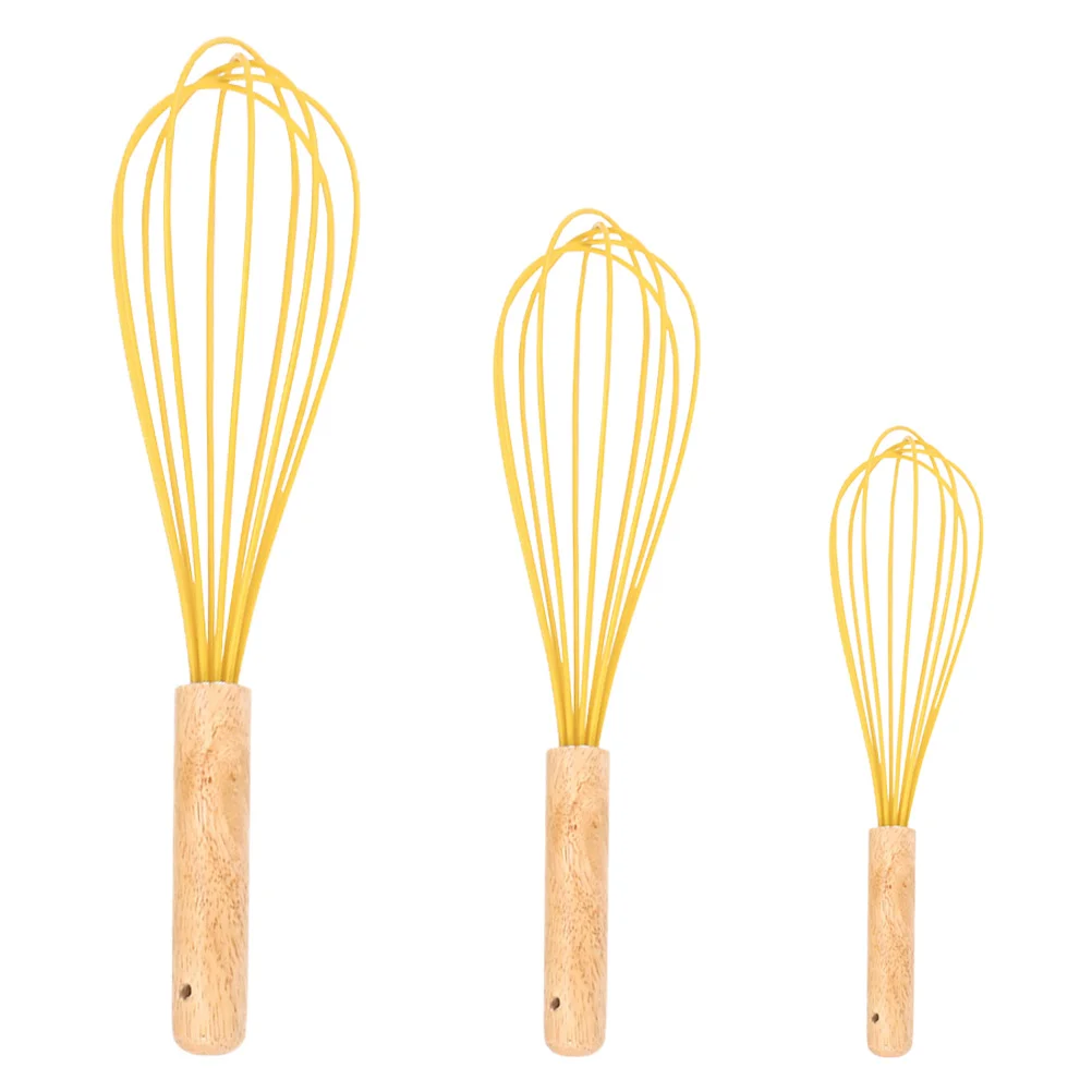 

3 Pcs Egg Whisks Epoxy Stirrer Balloon Whisk Mixer Kitchen Whisks Tongs Hand Egg Whisk Whisk Kitchen Tool