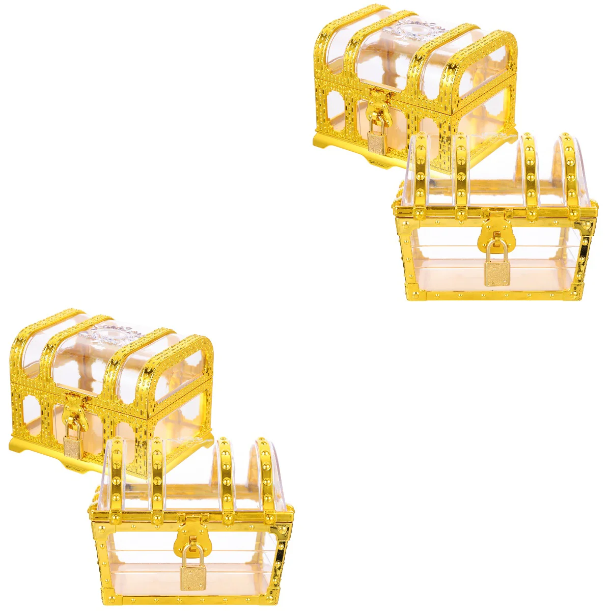 

4 Sets Box Pirate Keepsake Storage Box Small Vintage Pirate