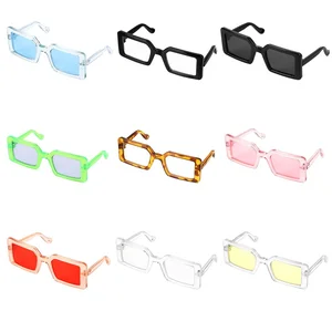 Retro Plastic Plush Doll Glasses Miniature Triangle Sunglasses Rectangle Small Pet Glasses Toys Eyew in India