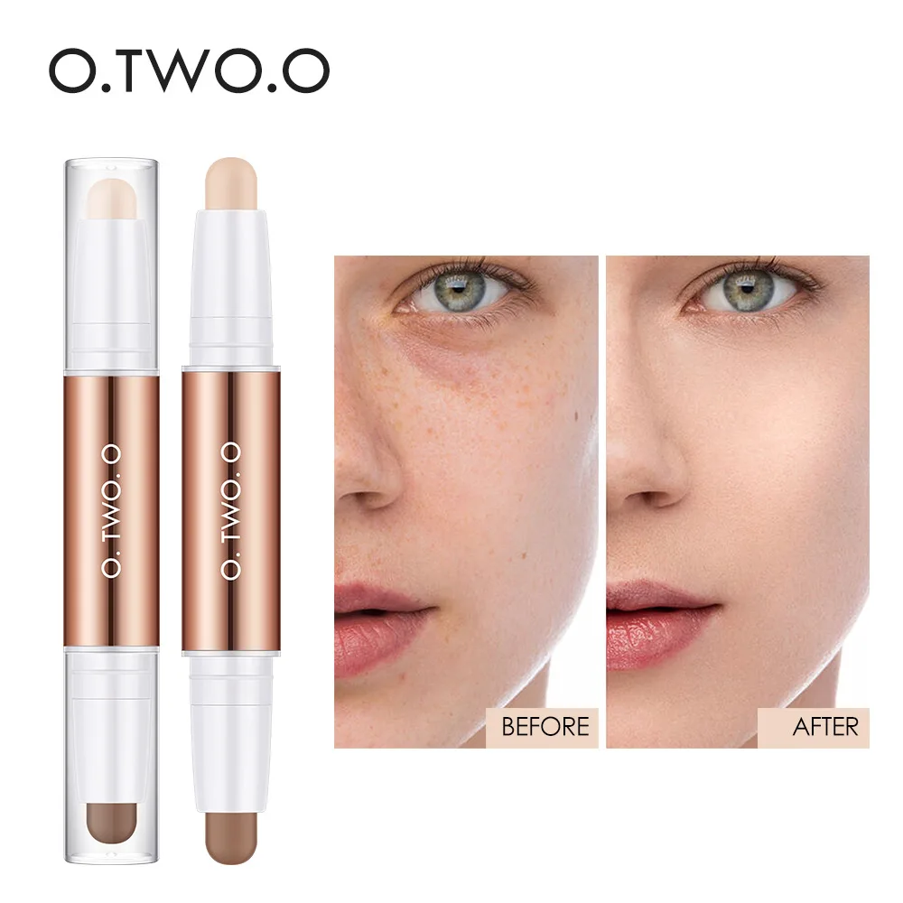 

O.TWO.O Glowing Plastic Face Light And Shadow Double-headed Repair Stick Clavicle Shadow Pen Face Three-dimensional Highlight
