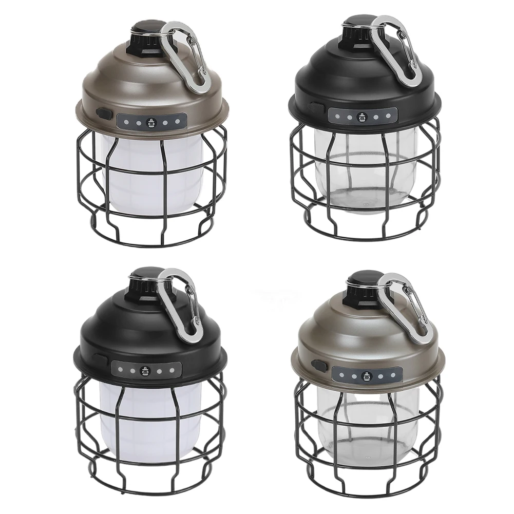 

Portable Camping Light USB Rechargeable LED Hanging Lantern 3 Modes Dimming Outdoor Lamp Waterproof for Fishing Backpacking