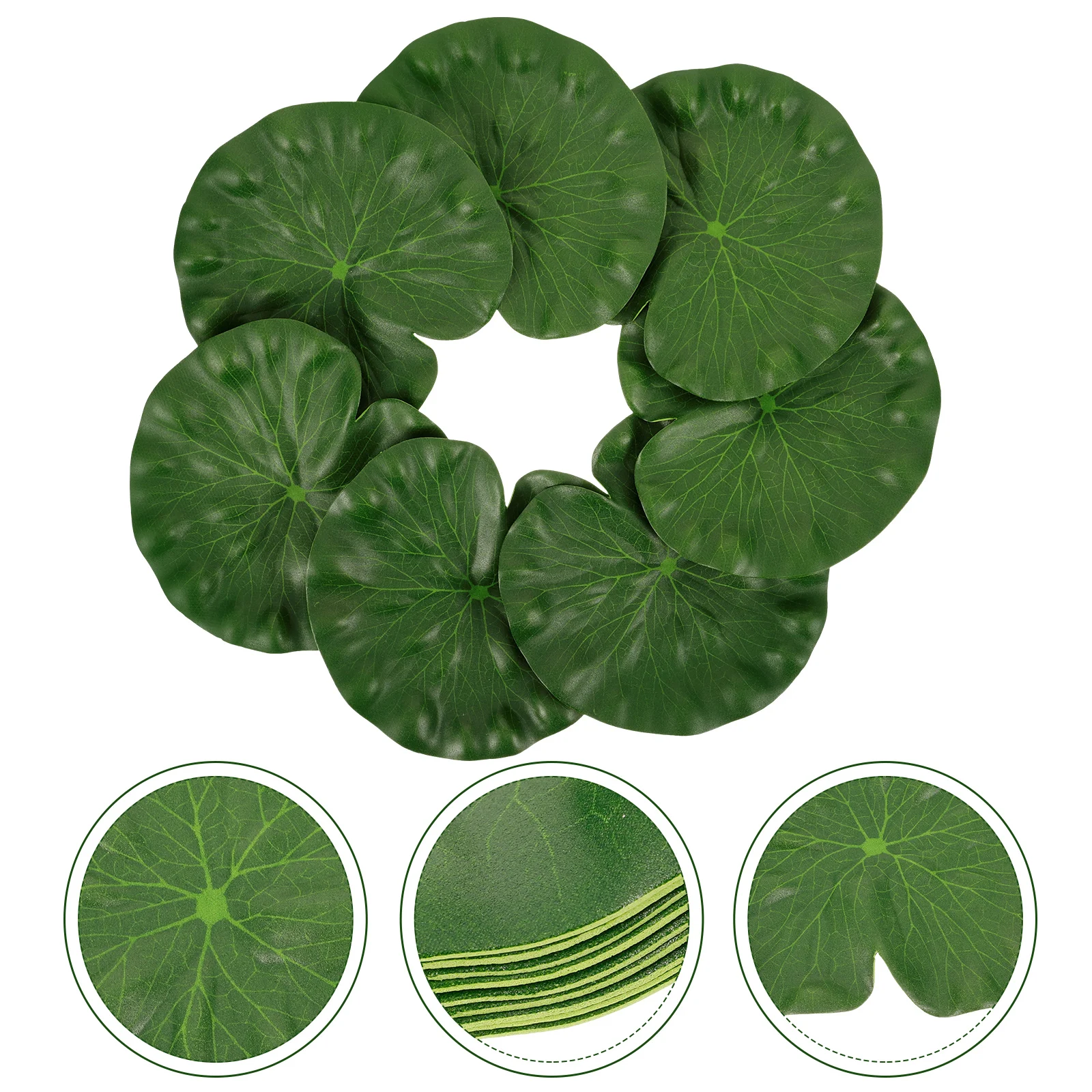 10 шт. аквариум лотос лист плавающий рыбный пруд пейзаж водный декоративный бак