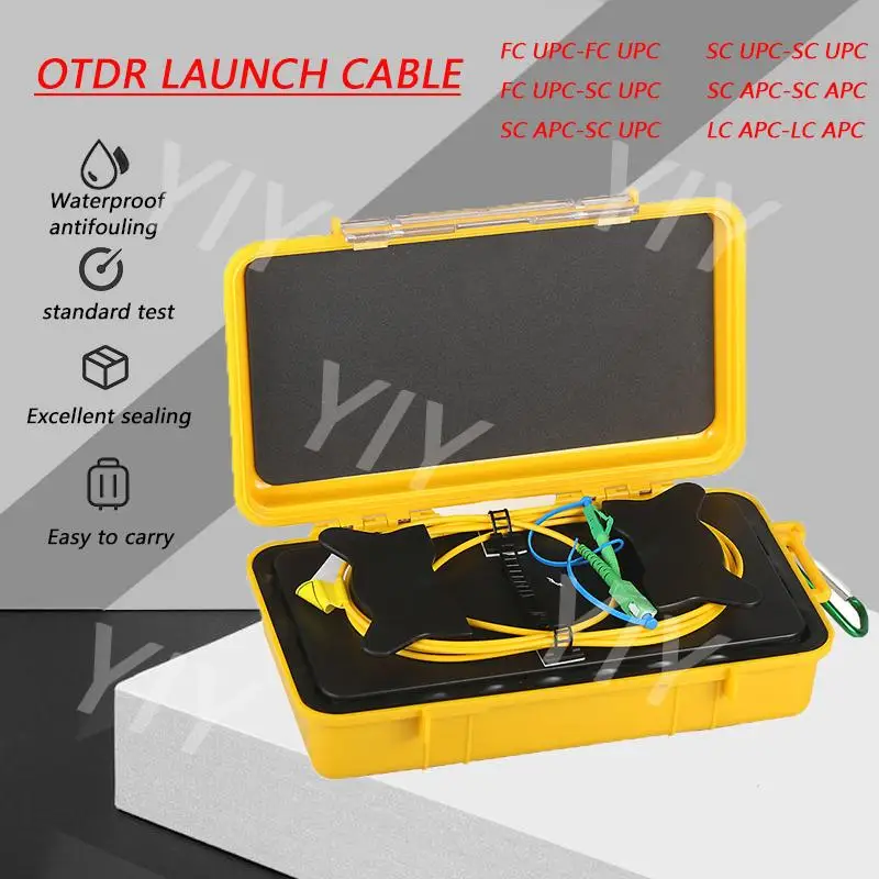 500M SM FC/SC/LC APC/UPC Fiber Optic OTDR Launch Cable Single Mode OTDR Dead Zone Eliminator Fiber Rings Launch Cable Box