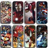 marvel comics phone cases for samsung s20 s21 fe plus ultra carcasa funda tpu back cover coque shockproof luxury ultra