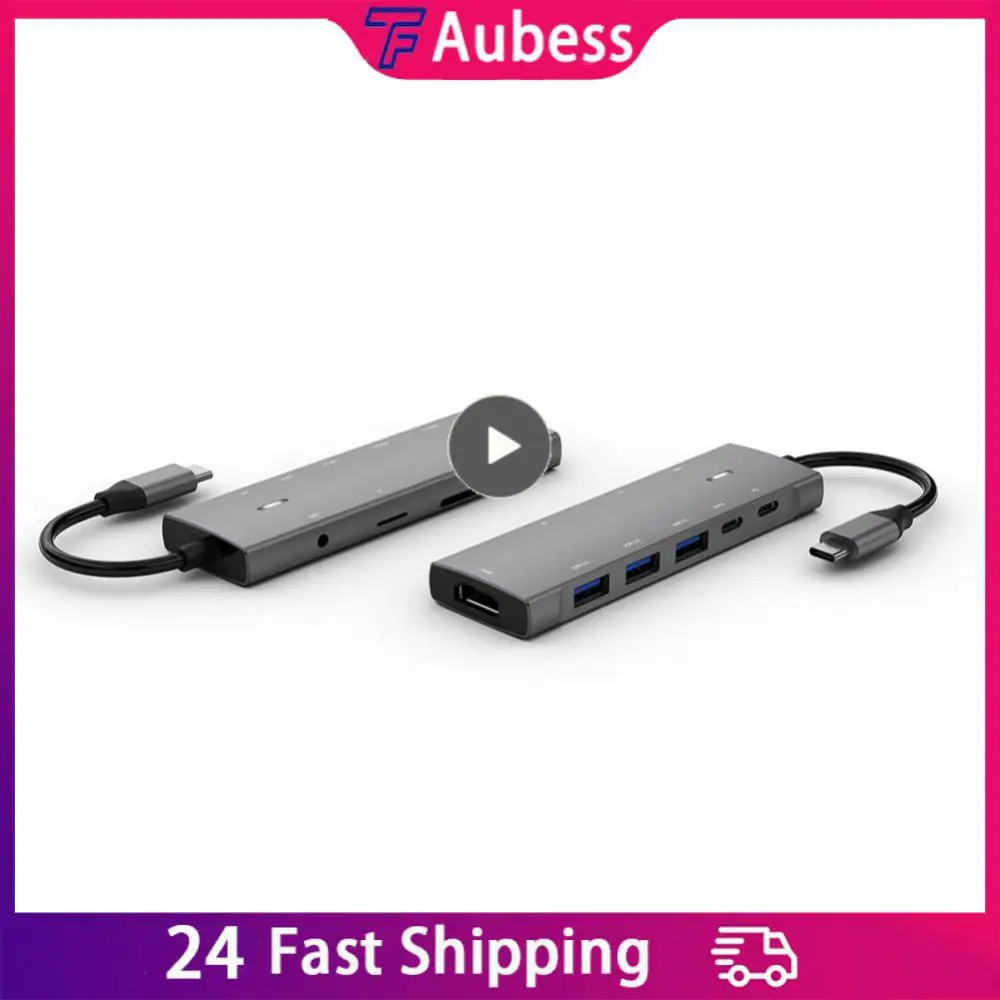 Высокоскоростная док-станция 5 Гбит/с Type-c 9 в 1 Type C к HDMI-совместимый адаптер 4k 30kz Usb C адаптер сплиттер портативный