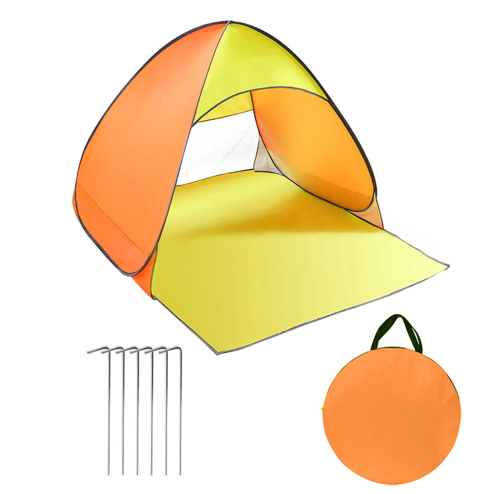 

Автоматическая портативная Пляжная палатка UPF 50, автоматический солнцезащитный козырек для 3-4 человек, для пляжа, кемпинга, рыбалки, отдыха ...