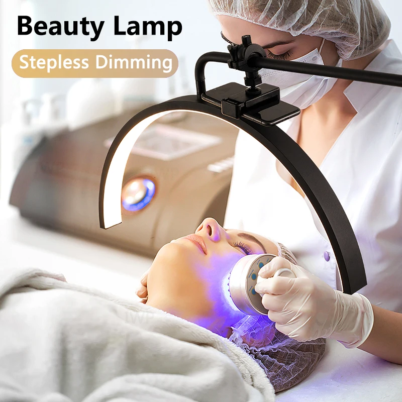 

Lash Light Makeup Light 30-45W Extension Half Ring Floor Led Moon Light Lashes For Tattoo Beauty Salon Eyelash Make Up Fill Lamp