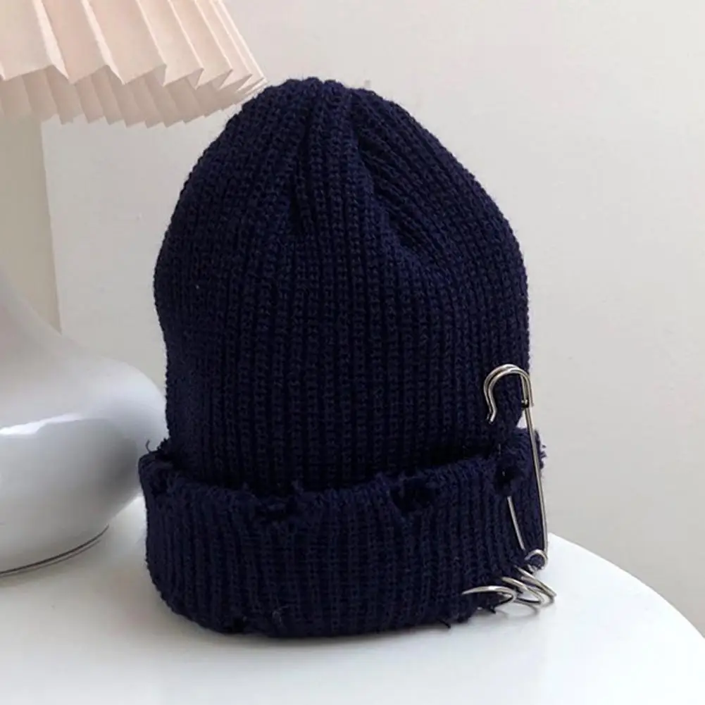 

Stylish Women Winter Cap Unisex High Elasticity Women Men Bonnet Anti-shrink Women Men Bonnet