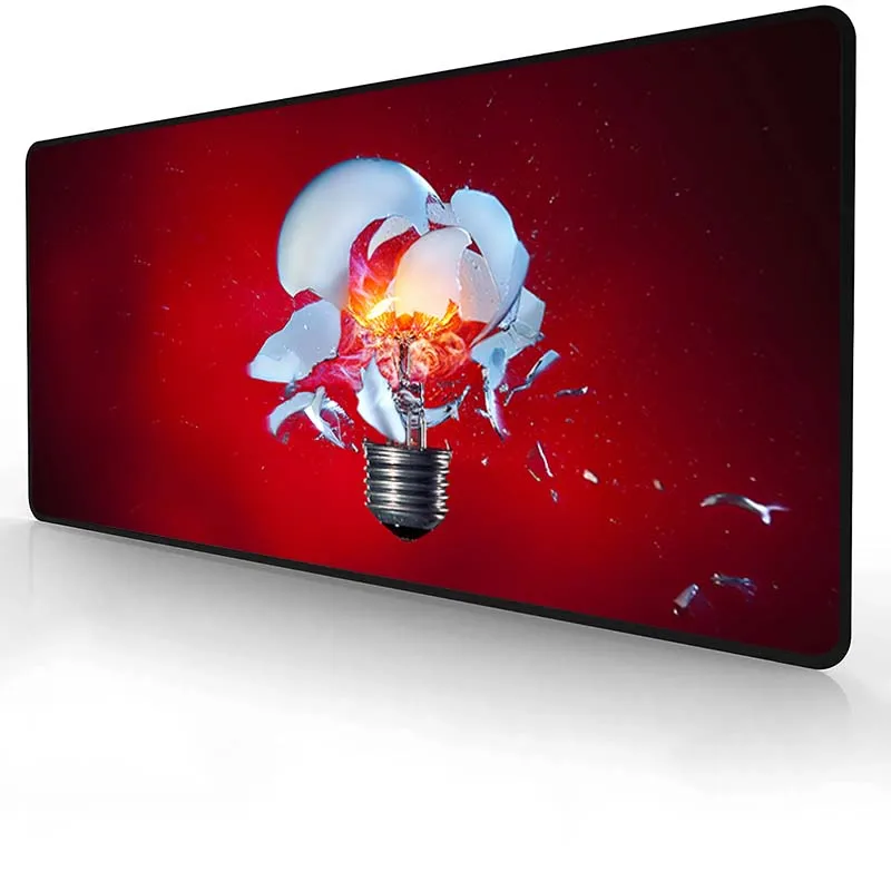 

Большой коврик для мыши 900x400, разбитый красный минималистский игровой коврик для мыши с лампочками для шкафа и игр, Настольный коврик для мыши с аниме, игровые аксессуары, клавиатура