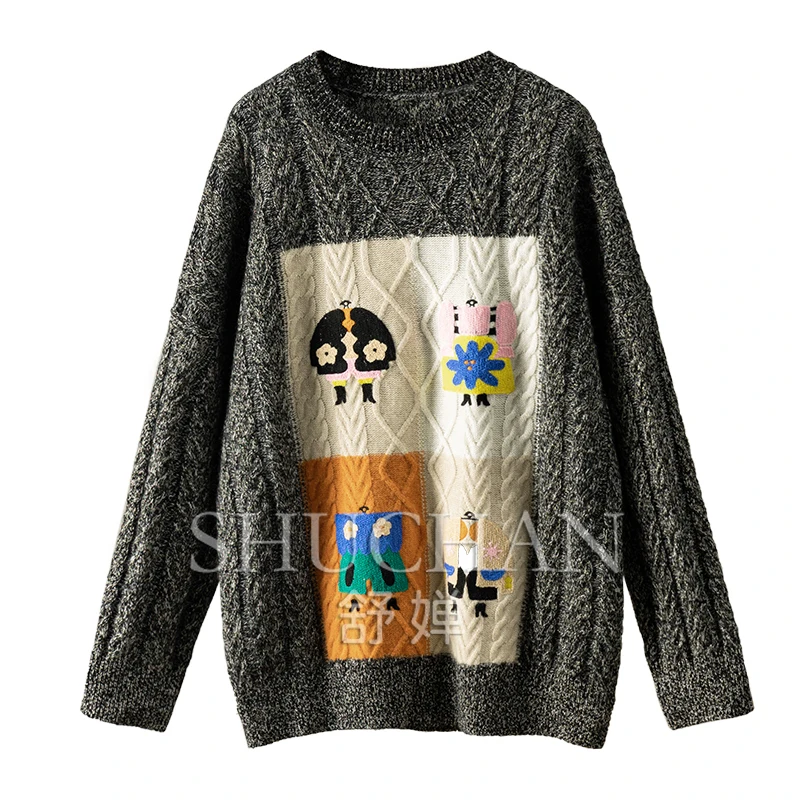 Модный кашемировый свитер в Корейском стиле