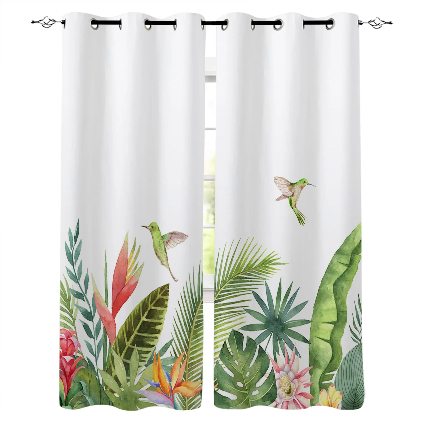 

Ins стиль тропические растения Пальмовые Листья оконные шторы для гостиной спальни Рождественский Декор кухонные шторы занавески для балкона