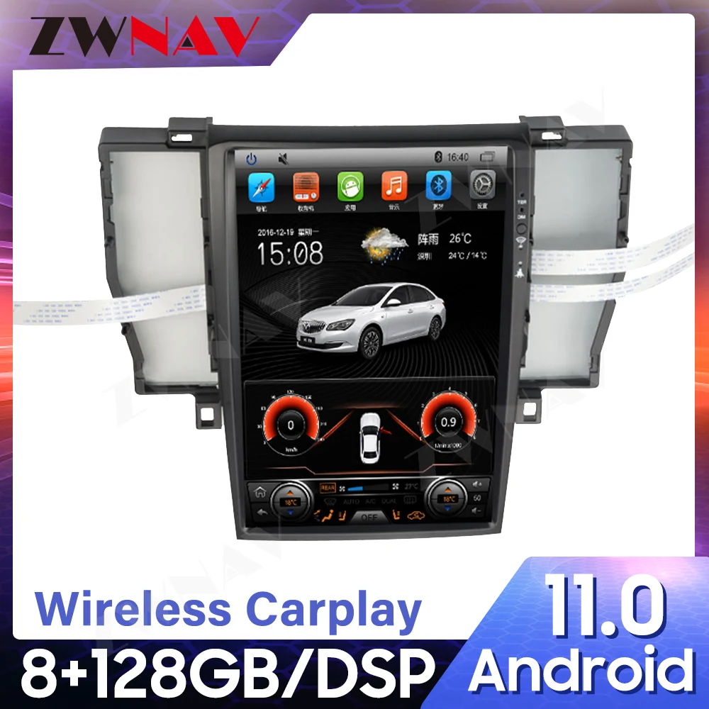 

For Toyota Crown S180 2003-2008 Android 11 128G CARPLAY DSP Tesla Unit Car Multimedia Player GPS Radio Audio Stereo